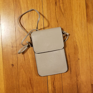 Cell Phone Crossbody Bag in Grey